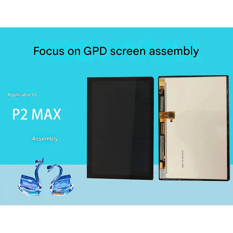 For GPD P2 Max 2 LCD Display With Touch Screen Digitizer Assembly Repair Parts Replacement Game console repair parts