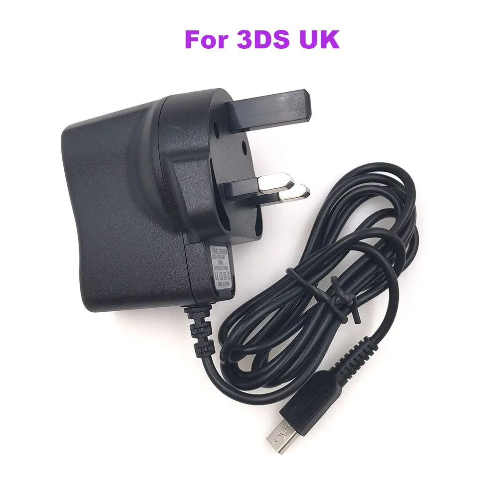 1-5PCS EU US UK Plug For Nintendo DS NDS NDSL/GBA SP/GBM/3DS Home Wall Travel Charger AC Adapter Cable Game console repair parts