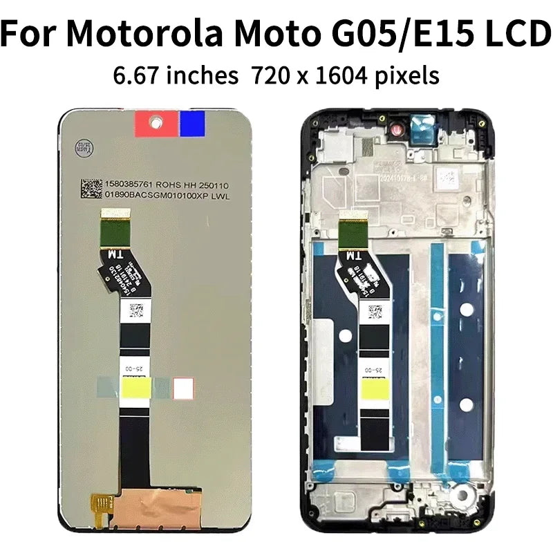 IPS LCD for Motorola Moto G05 G15 G35 G45 G55 G75 G85 LCD Display Touch Screen Digiziter Assembly For Moto E15 Display Motorola phone repair parts