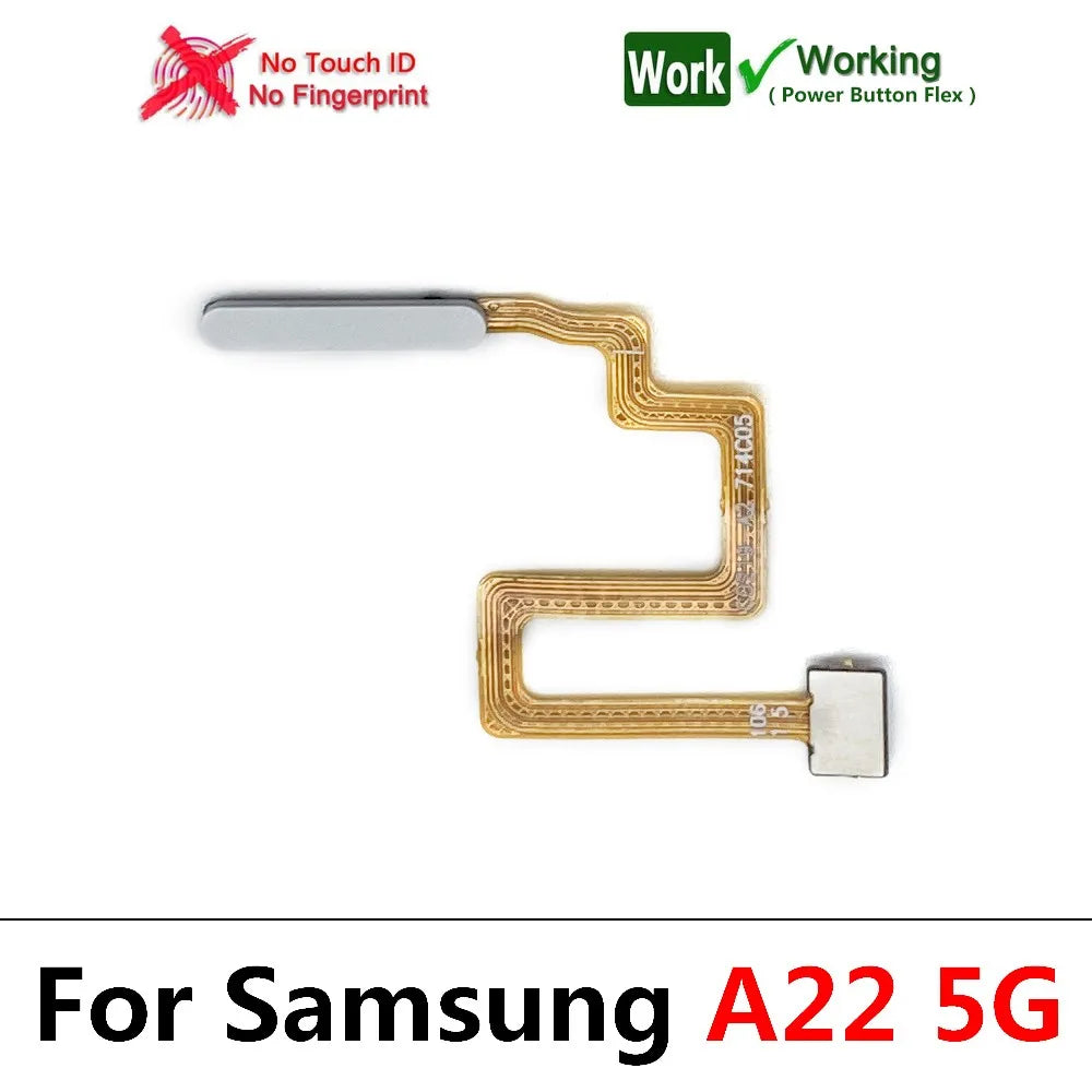 New For Samsung A12 A22 A32 4G 5G Fingerprint Sensor Home Return Key Menu Button Flex Ribbon Cable Samsung phone repair parts