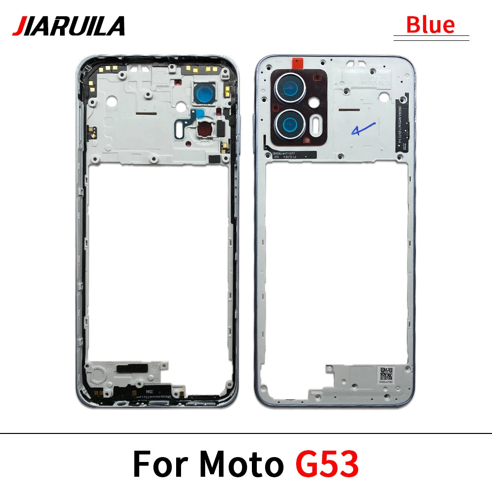 New Middle Frame Holder Housing Bezel Plate For Motorola Moto G04 G23 G34 G53 G54 G62 G72 G73 5G Replacement Repair Parts Motorola phone repair parts
