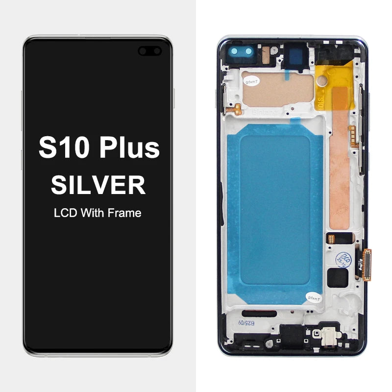 TFT with Frame For Samsung S10 Plus S10+ G975F Lcd Display Digital Touch Screen for Samsung S10 G973F Screen Replacement Parts Samsung phone repair parts