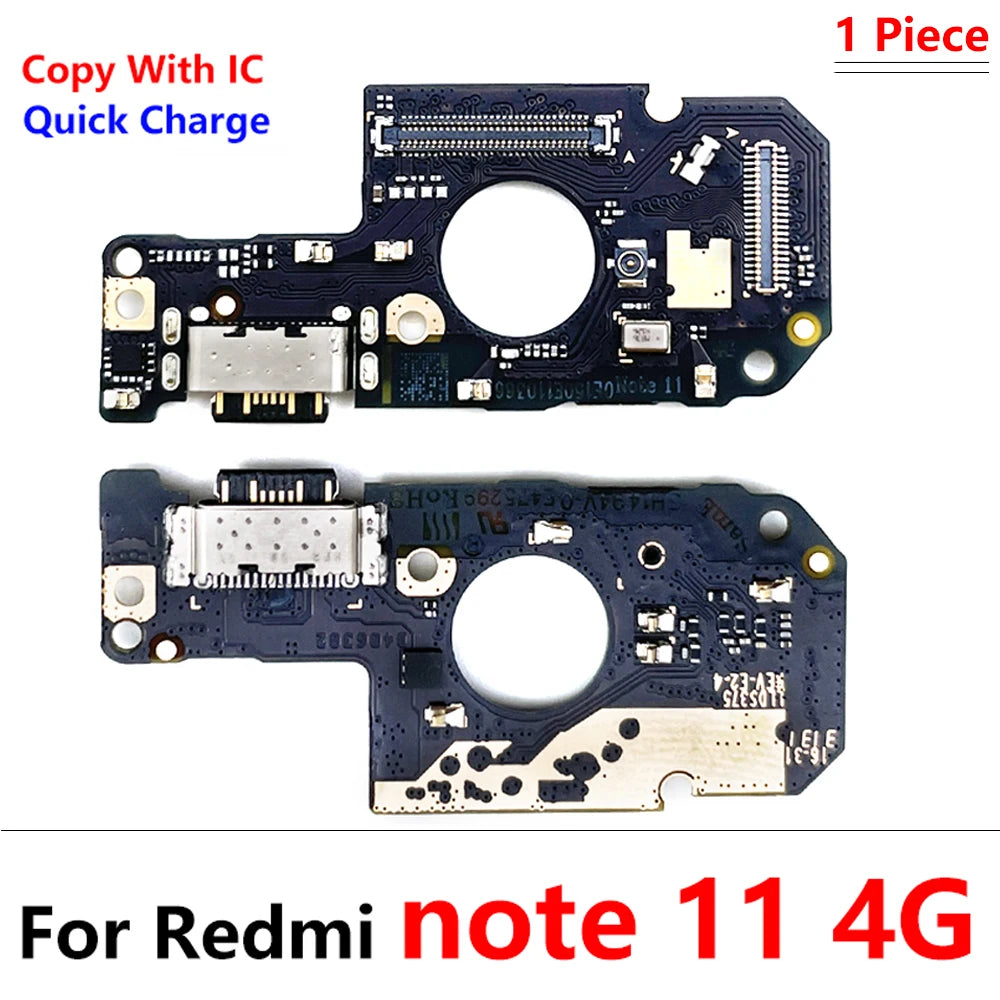10Pcs, Charger Board Flex For Xiaomi Redmi Note 7 8 8T 9 9s 10 10s 11 12 Pro 4G 5G USB Port Connector Dock Charging Flex Cable Xiaomi  Xiao mi phone repair parts