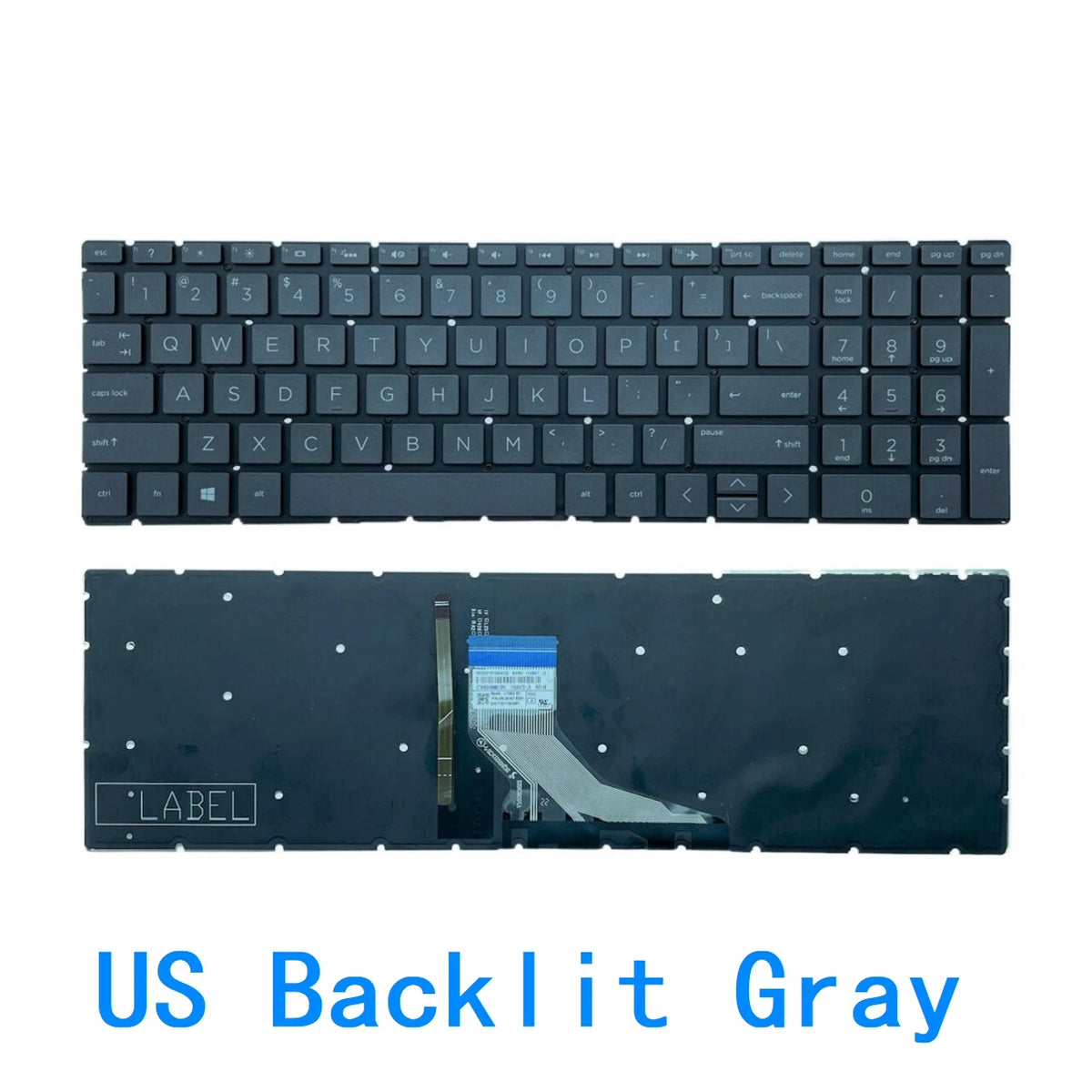 US RU Backlit Keyboard For HP Pavilion 15-DA 15-CX 15-DB 15-DX 15-DR 250 G7 /255 G7 /256 G7 15-CN 15-CS 15-CR 15-CW 17-BY 17-CA  HP laptop repair parts