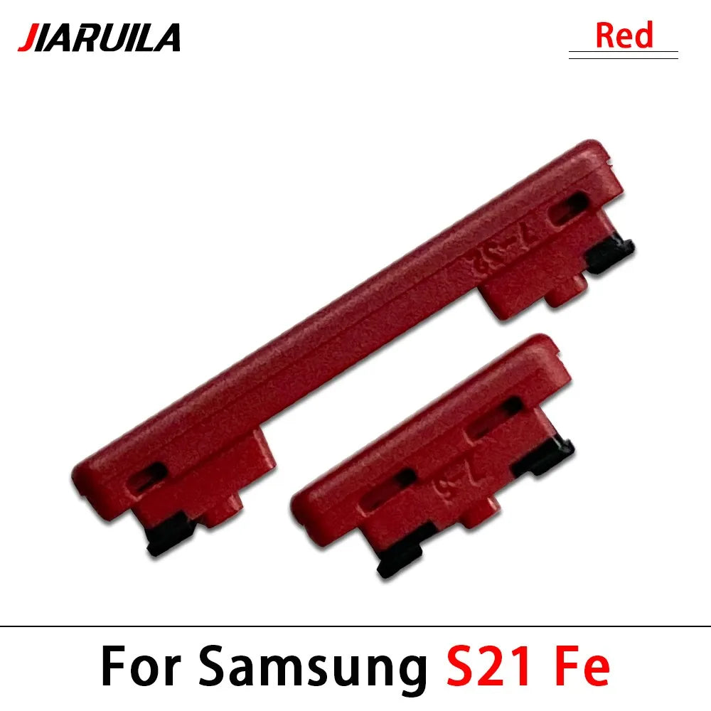10Pcs, Side Keys Key Power and Volume Buttons Button For Samsung S21 / S21 Plus / S21 Ultra / S21 Fe Replacement Parts Samsung phone repair parts