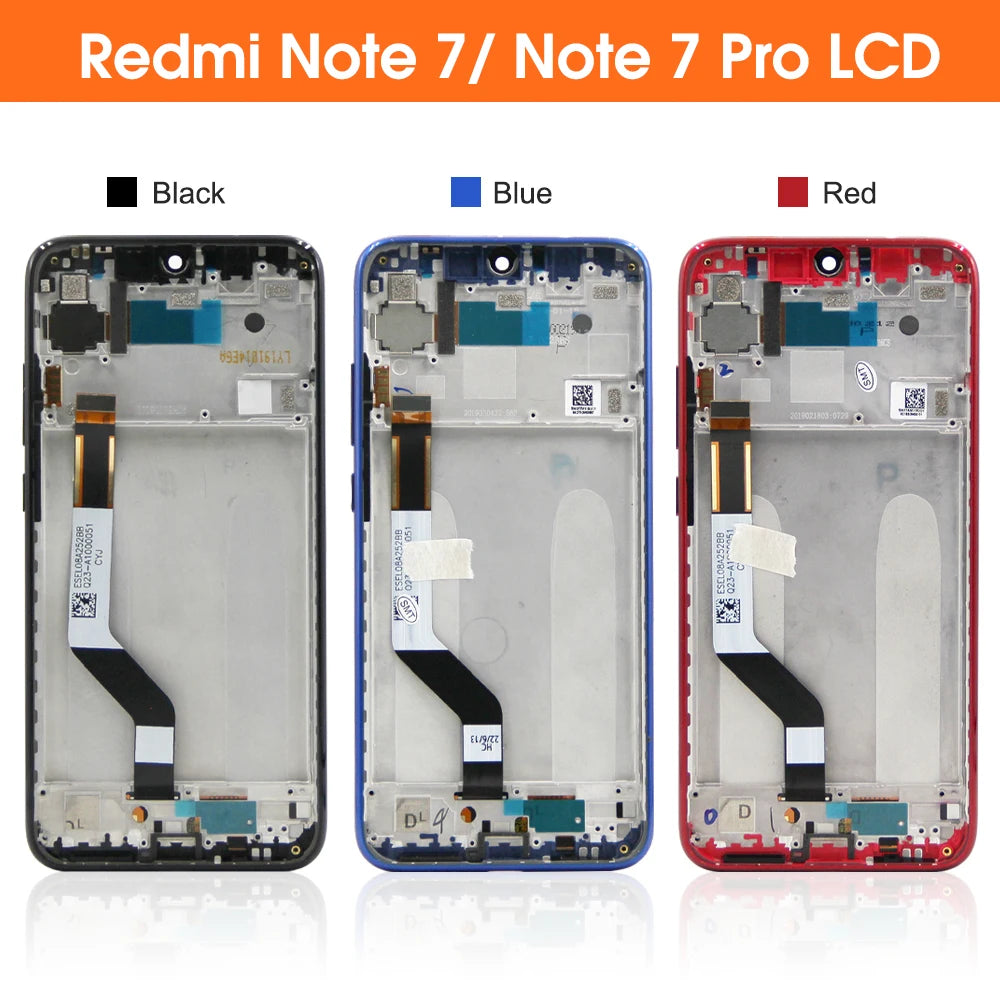 6.3" Screen for Xiaomi Redmi Note 7 Pro M1901F7S Lcd Display Digital Touch Screen with Frame Parts for Redmi Note 7 Replacement Xiaomi phone repair parts