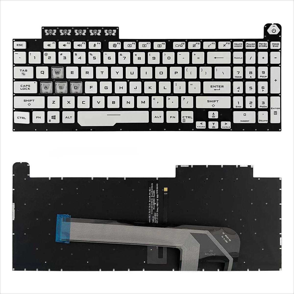 Keyboard for Asus TUF 1 2 FA506H FX506 FX706L FA706 ROG Strix 8 topcase keyboard Asus laptop repair parts