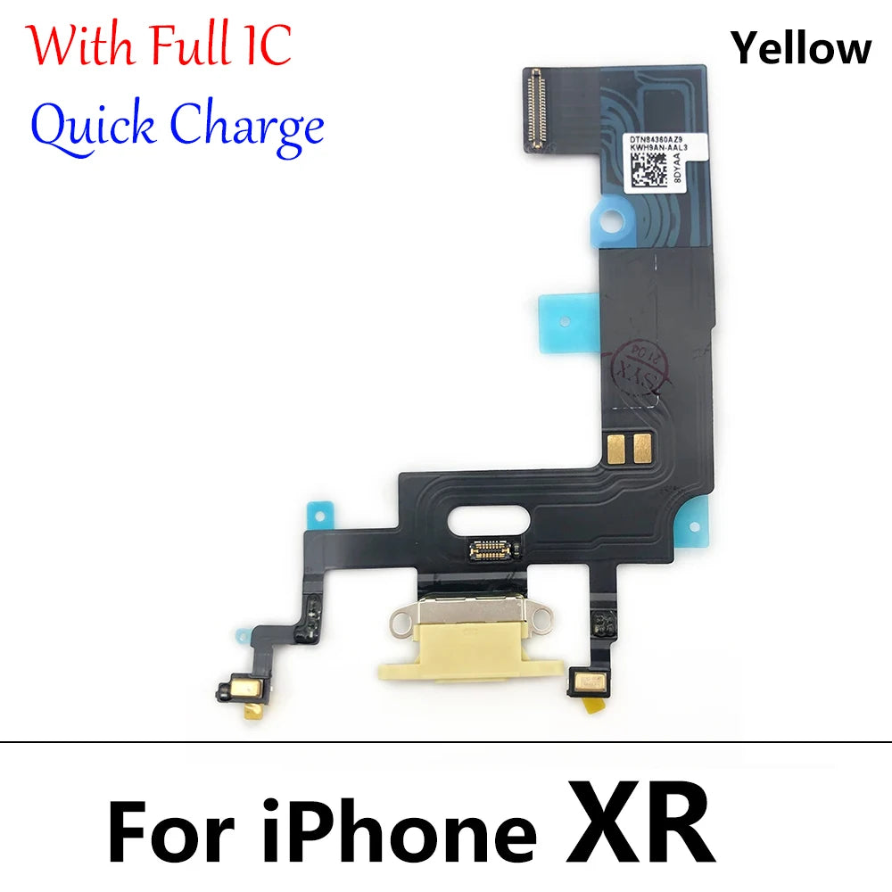 New For iPhone X XR XS Max Dock Connector Micro USB Charger Charging Board Port Flex Cable Microphone Board iPhone phone repair parts