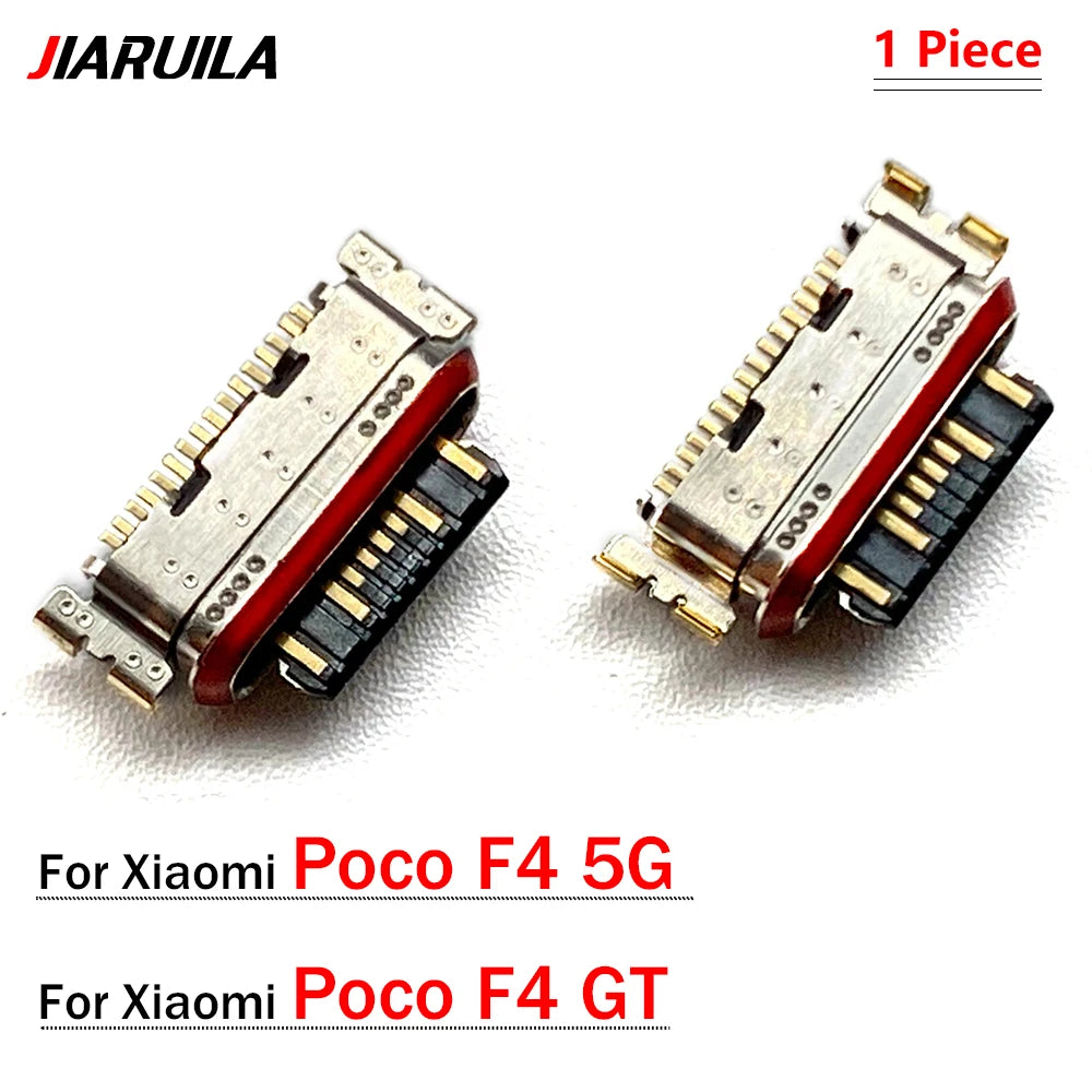 10Pcs, Micro USB Jack Charging Socket Charger Port Plug Dock Connector For Xiaomi Poco X3 X4 X5 M4 M5 F2 F4 F5 Pro GT 4G 5G  Xiaomi  Xiao mi phone repair parts
