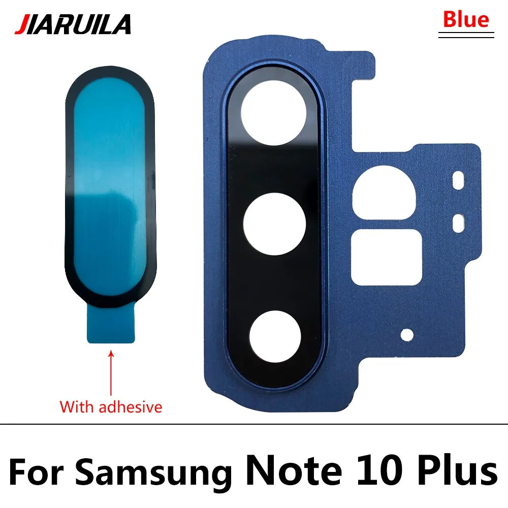 10Pcs, Back Rear Camera Glass Lens Circle Cover For Samsung Note 20 / Note 20 Ultra / Note 10 Plus / Note 10 Lite Adhensive Samsung phone repair parts