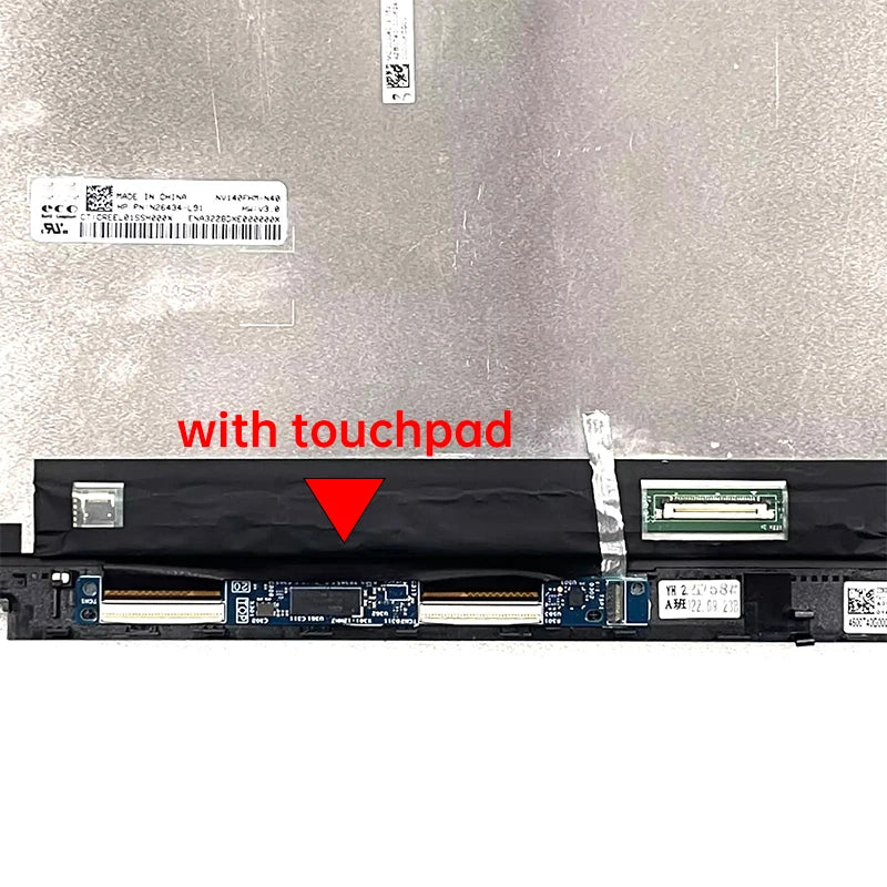 14" Touch Screen For HP Envy x360 2-in-1 Laptop 14-es LCD Display Digitizer + Frame Assembly Replacement FHD 1920x1080 TPN-W158 HP laptop repair parts