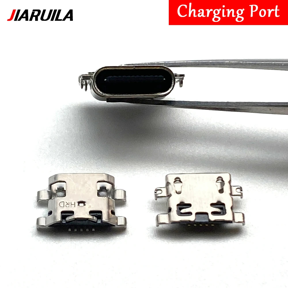 2Pcs, Charger USB Charging Port Dock Connector Socket For Moto Edge 20 30 40 50 Neo E6 E6s E7 E13 E14 E20 E30 E32 E22 Plus Play Motorola phone repair parts