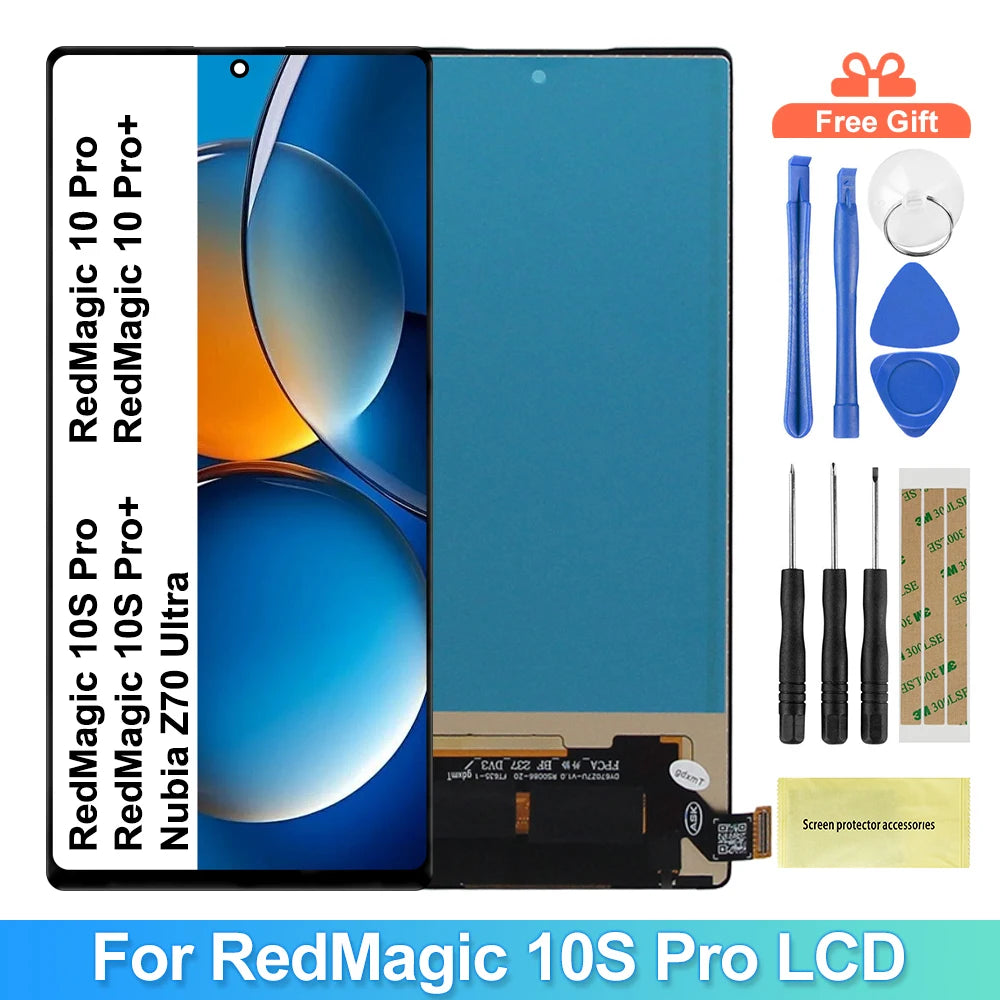 Display for ZTE nubia Z70 Ultra RedMagic 10S pro 10Pro 10Pro plus Red Magic 10S Pro+ lcd Touch Screen Assembly Replacement ZTE phone repair parts