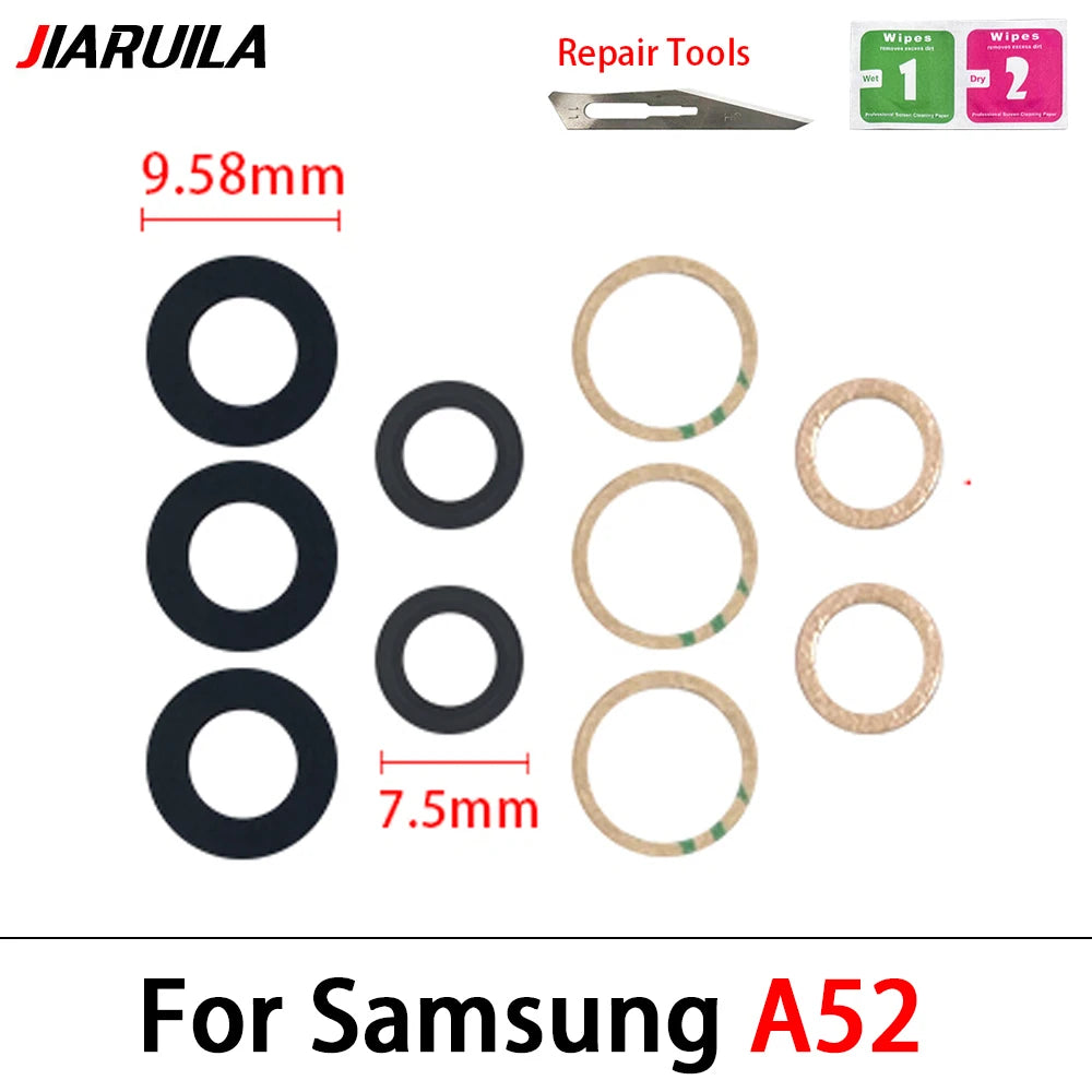 Back Rear Camera Glass Lens With Adhesive For Samsung A02 A02s A03 Core A03s A22 4G 5G A32 A52 A72 A33 A53 A73 Samsung phone repair parts