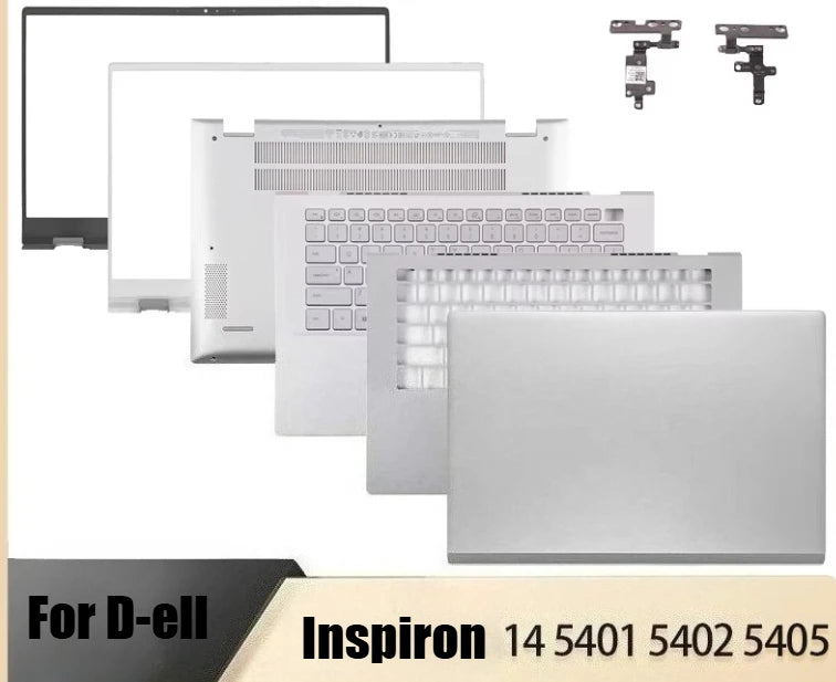 Cover Case for Dell Inspiron 14 5401 5402 5405 LCD top back housing cover bezel frame bottom case hinge upper palmrest Shell Dell laptop repair parts