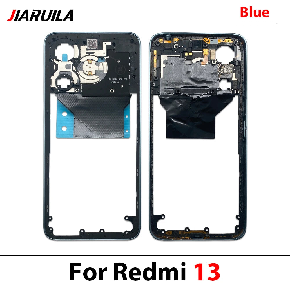 New Middle Frame For Xiaomi Redmi 12 13 13C 14C 4G 5G Door Housing Bezel Repair Parts Xiaomi  Xiao mi phone repair parts