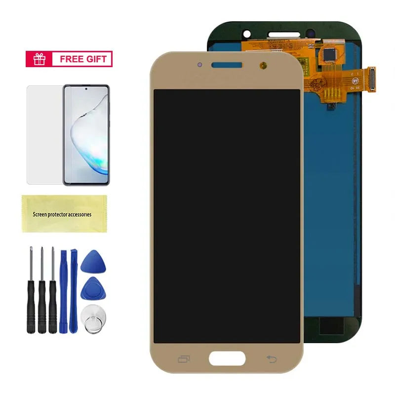 TFT A520 For Samsung Galaxy A5 2017 A520 A520F A520F/DS Lcd Display Touch Screen Digitizer Replacement Display Screen 100%Tested Samsung phone repair parts