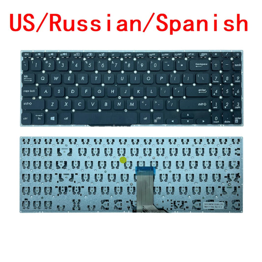 New US Russian Spanish Laptop Backlit Keyboard For ASUS vivobook S530 S15 S530U S530F S530UF S530FA S530FN X530M X530 S5300 ASUS laptop repair parts