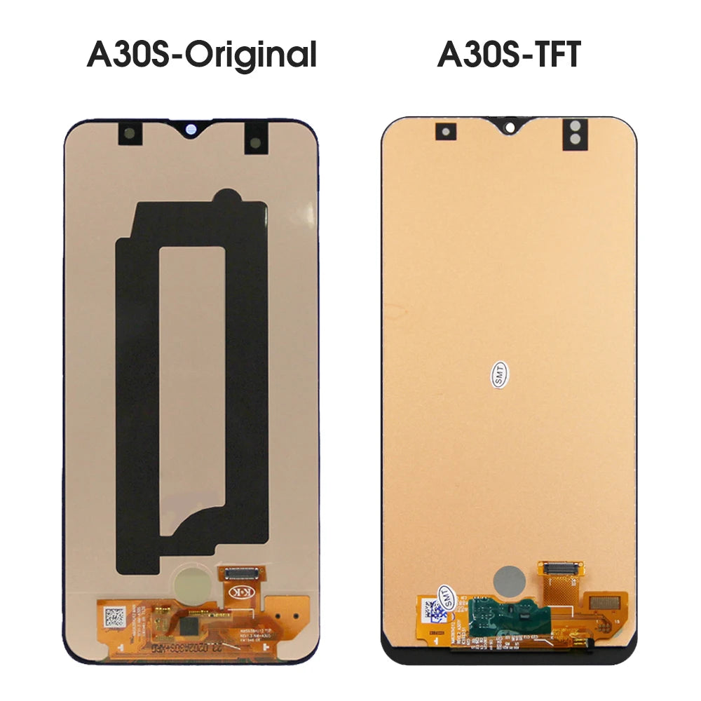 AMOLED A30S Screen, for Samsung Galaxy A30S A307 A307F A307FN A307G A307YN Lcd Dispaly Digital Touch Screen With Frame Samsung phone repair parts