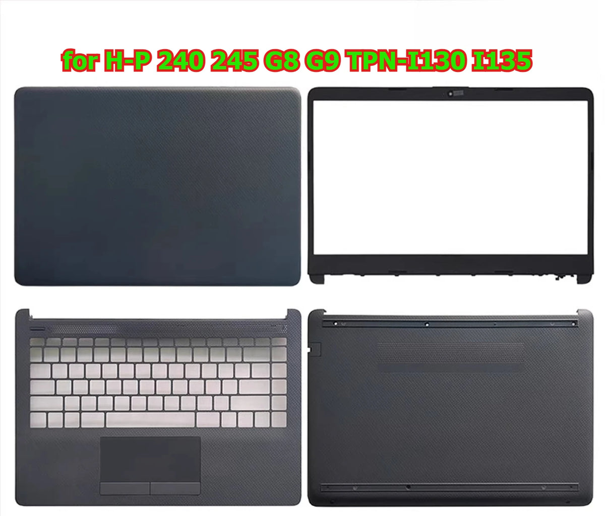 Cover case for HP 240 245 G8 G9 TPN-I130 I135 lcd back housing upper topcase palrmrest keyboard bottom hinge toouchpad shell HP laptop repair parts