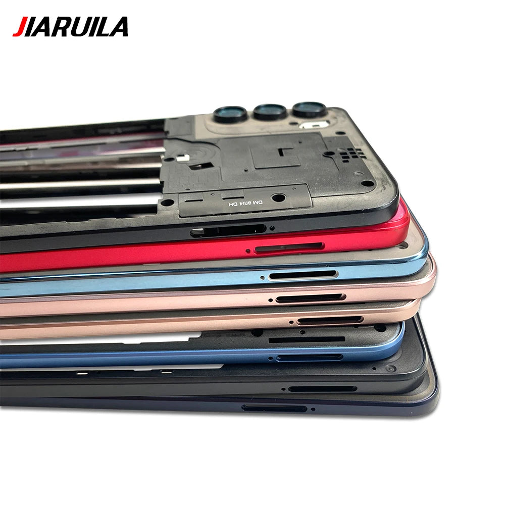 10Pcs， For Motorola For Moto G22 G42 G52 G82 G84 Middle Housing Cover Frame Bezel with Lens Glass Frame Parts Motorola phone repair parts