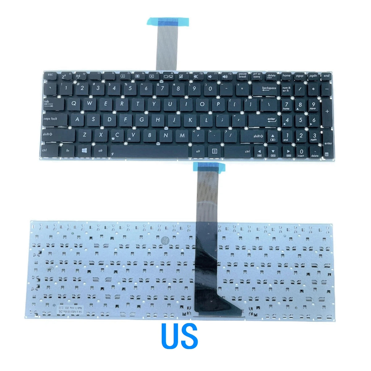 New US Russian Spanish UK Arab Brazil Language  Keyboard For ASUS X550 X550C X550CA X550CC X550CL X550D X550E X550J X550L X550M ASUS laptop repair parts