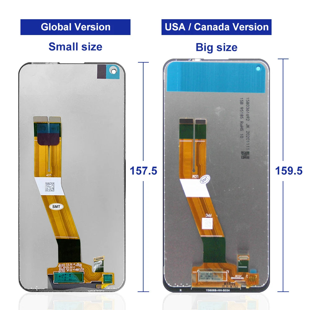 6.4'' A11 Display Screen With Frame, for Samsung Galaxy A11 A115 A115F/DS A115F Lcd Display Touch Screen Digitizer Replacement Samsung phone repair parts