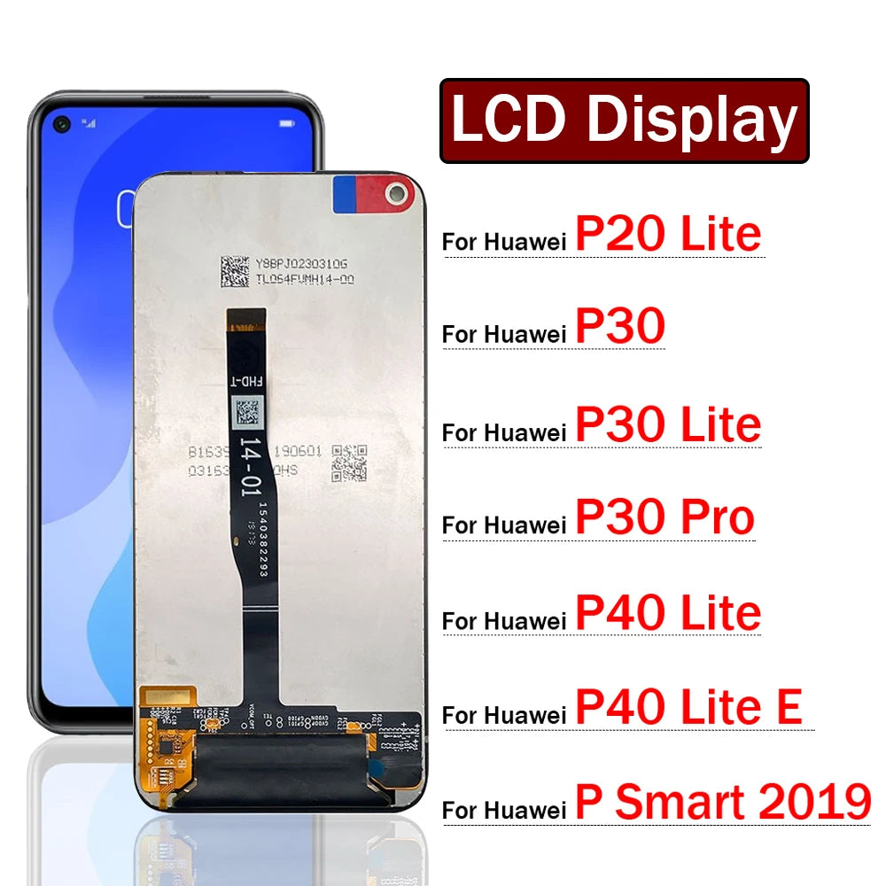 New LCD Display Touch Screen  Assembly Digitizer For Huawei P20 P30 P40 Lite E Pro P Smart 2019 Huawei phone repair parts