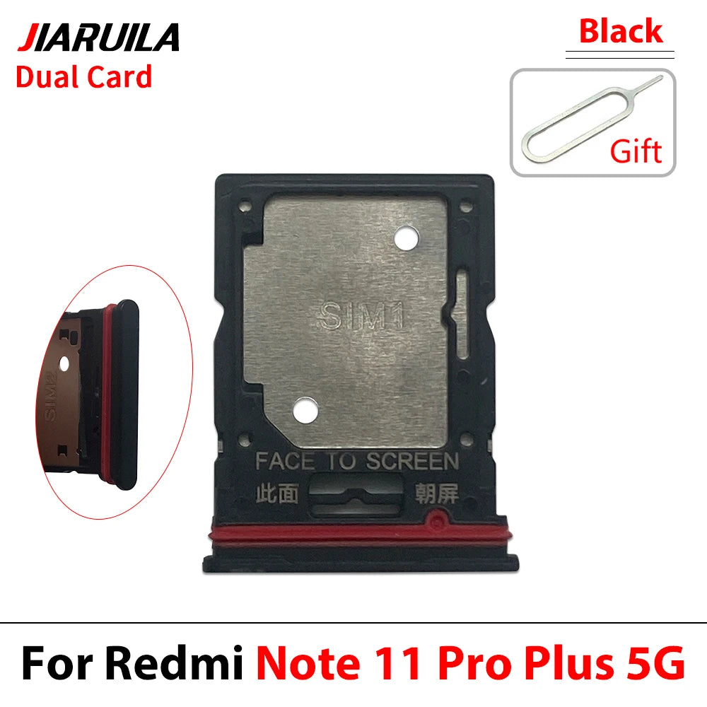 SIM Card Tray Slot Holder Adapter Accessories For Xiaomi Redmi Note 11 11s Pro Plus 4G 5G  Xiaomi  Xiao mi phone repair parts