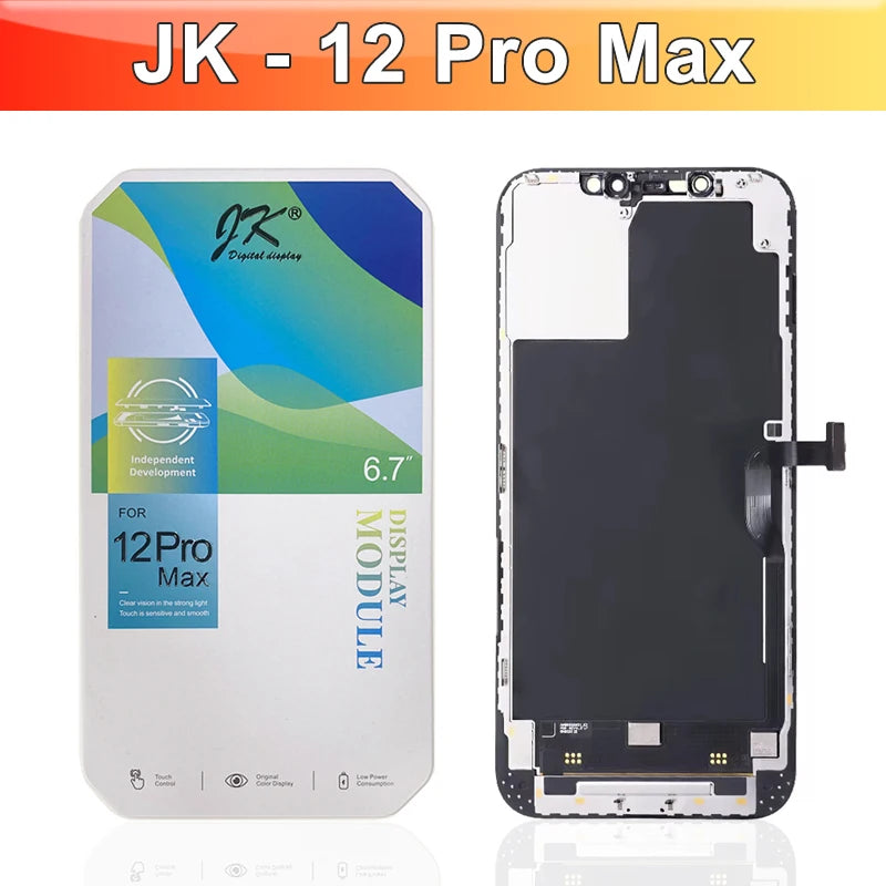JK for iPhone X XR XS Max 11 12 13 Mini LCD Display Touch Screen Digitizer for iPhone 14 15 16 Pro Max 14 15 16 Plus Display iPhone phone repair parts