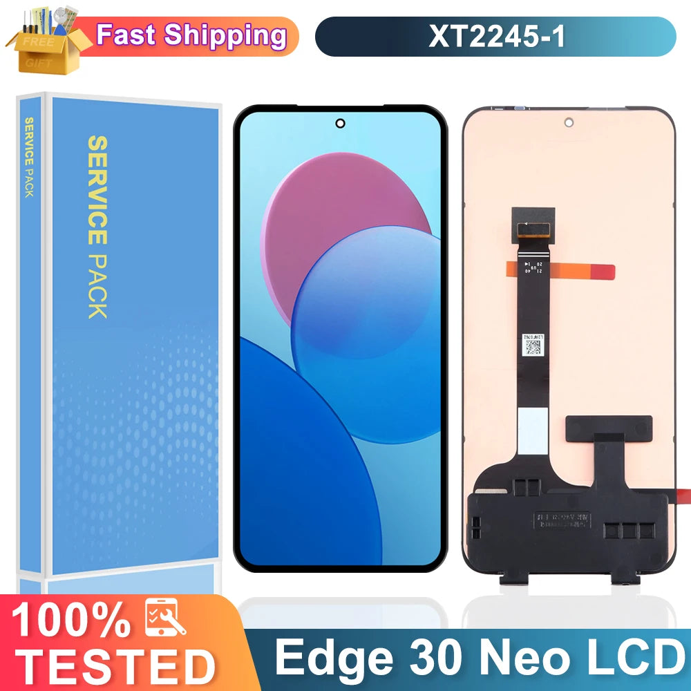 6.28" LCD For Motorola Edge 30 Neo Display Touch Screen Digiziter Assembly Replacement For Moto Edge 30 Neo XT2245-1 Motorola phone repair parts