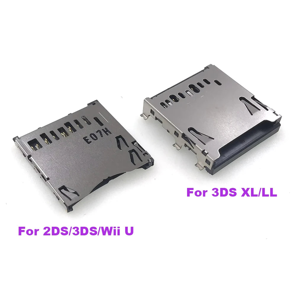 1PC For 3DS SD Game Card Reader Slot Tray Socket Board Connector For 2DS 3DS Console Accessories Replacement Game console repair parts