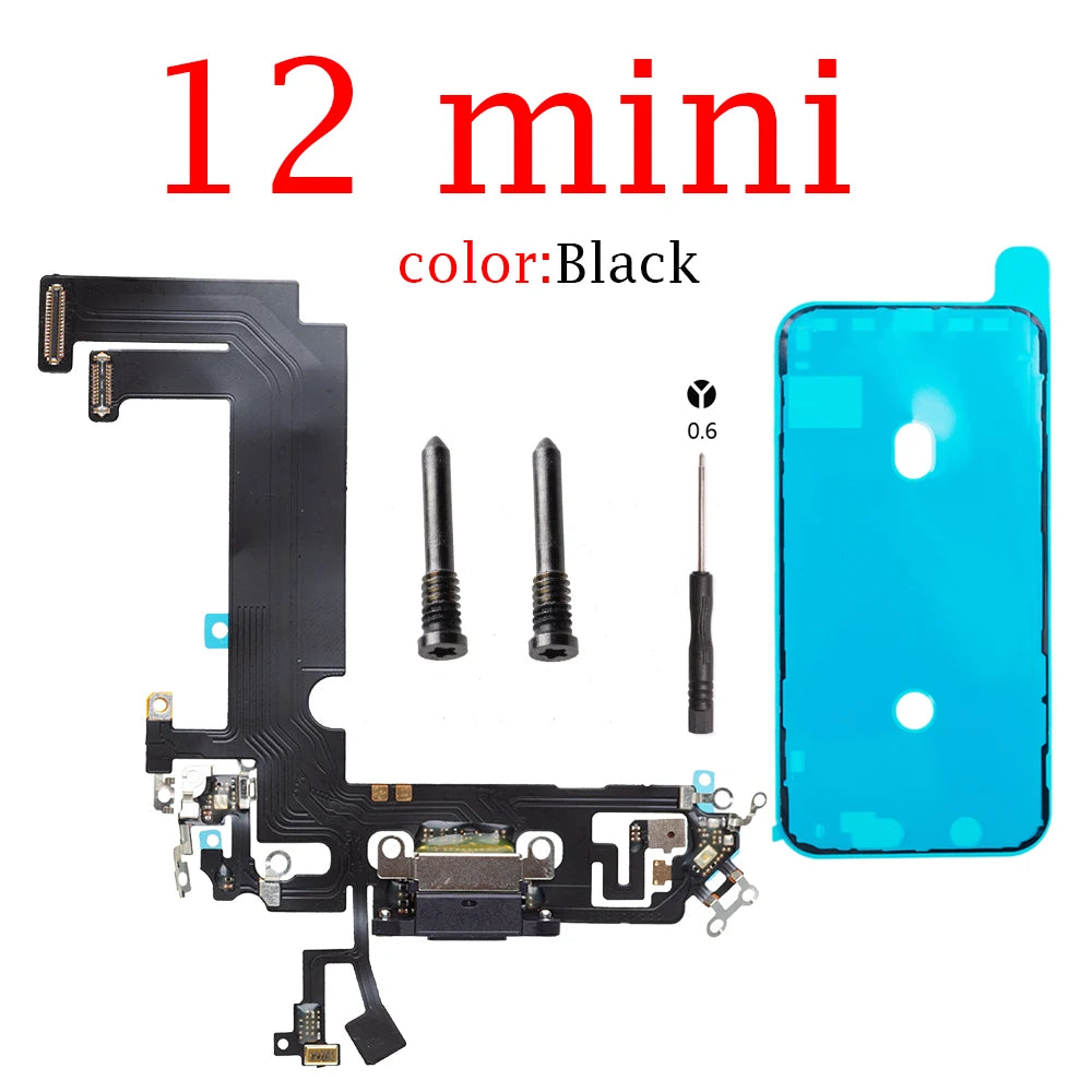 Charging Flex Cable for iPhone 11 12 mini 13 14 Pro max Dock Connector USB Charger Port Ribbon iPhone phone repair parts