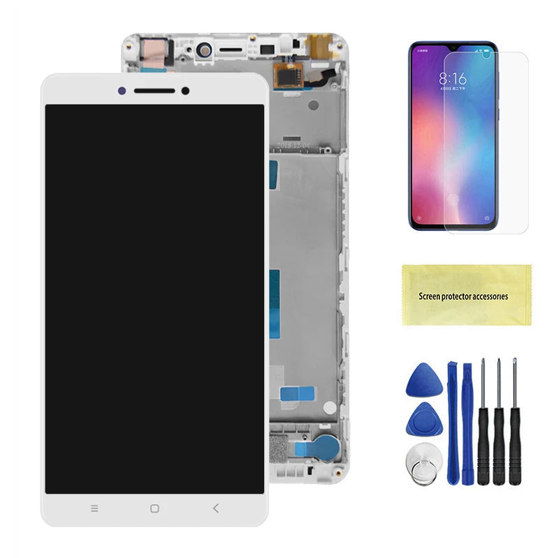 6.44'' Max for Xiaomi Mi Max 2016001 2016002 Lcd Display Touch Screen Digitizer Assembly with Frame Replacement Display Screen Xiaomi phone repair parts