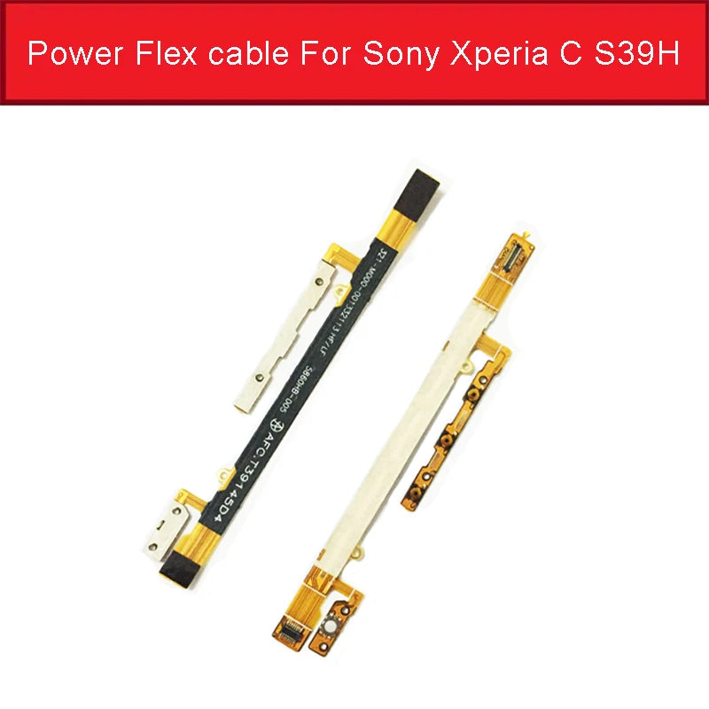 Power on off button Flex cable For Sony Xperia C S39H S39C C2304 C2305 Volume up down button & camera switch button Flex cable Sony phone repair parts