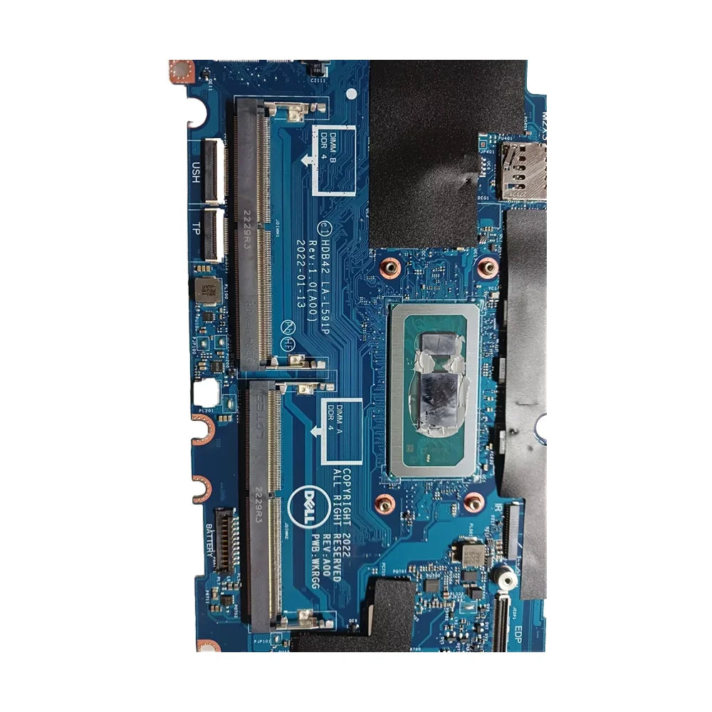 For Dell LATITUDE 5430 Laptop Mainboard LA-L591P With CPU:I5-1235U I5-1245U I7-1255U 1Y2TP CN-01Y2TP Motherboard Dell laptop repair parts
