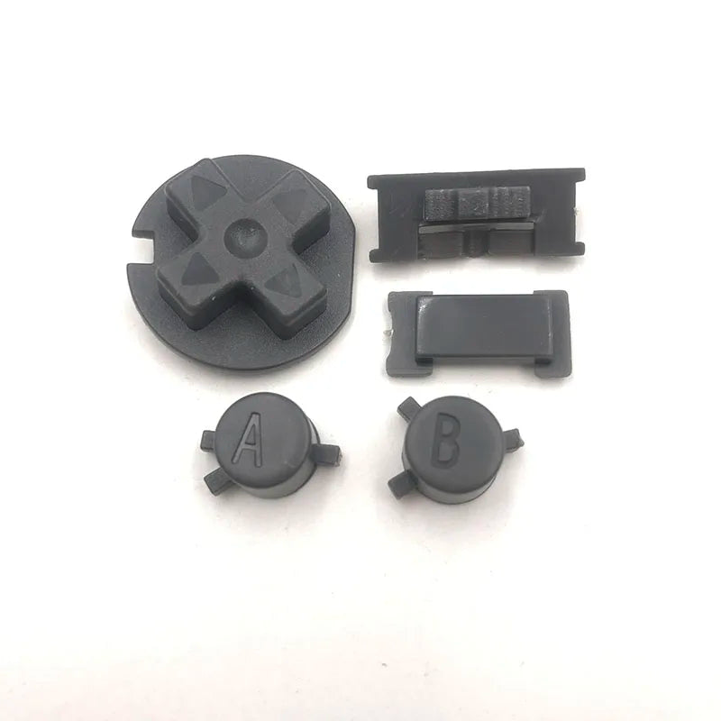 1-10sets For GBC Plastic Power ON OFF Buttons Keypad A-B D-pad Game console repair parts