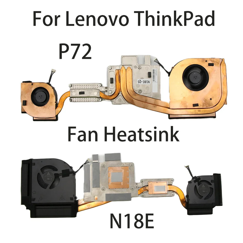 Original For Lenovo ThinkPad P72 Laptop Fan Heatsink CPU Cooler Cooling Fan N18E FRU:01HY795 Lenovo laptop repair parts