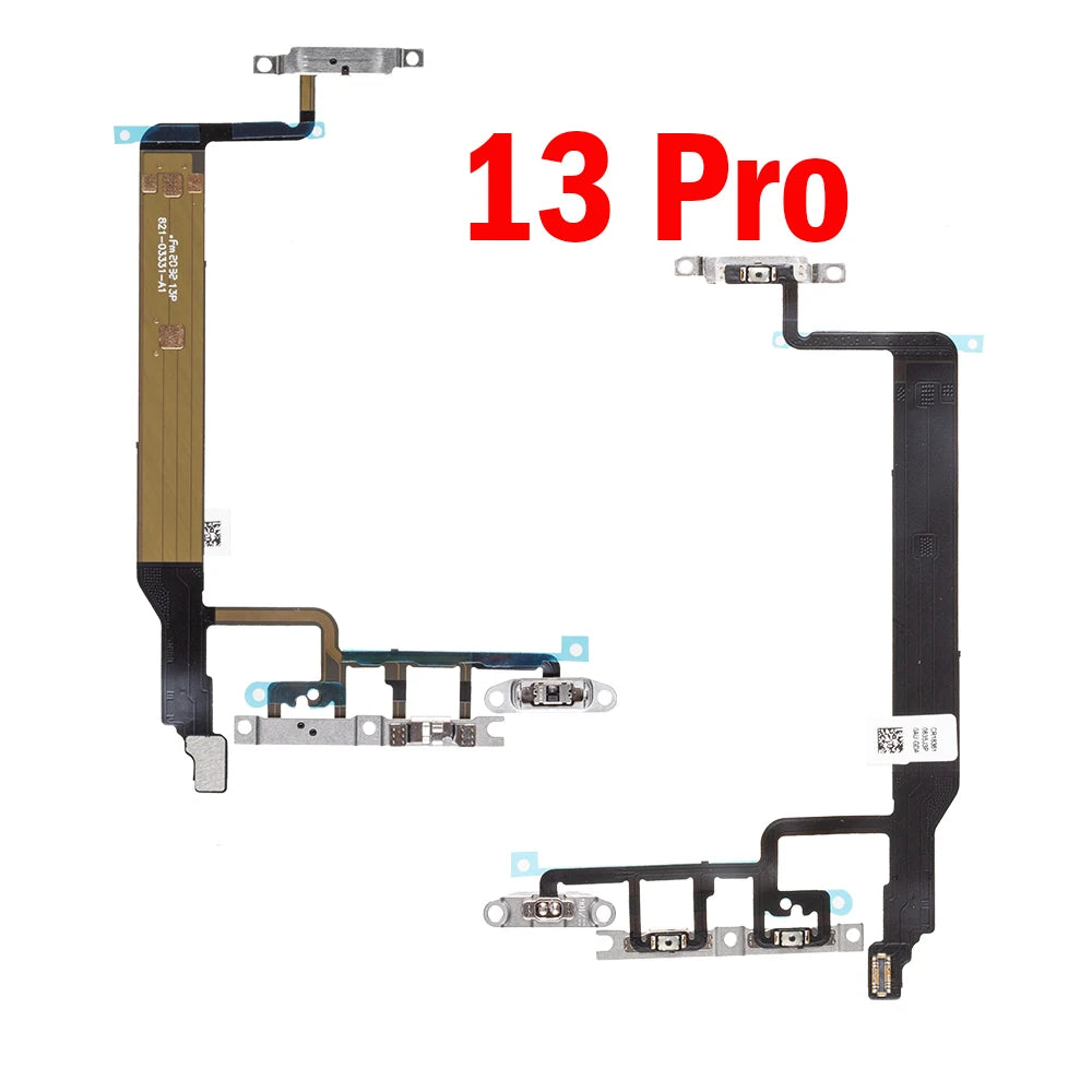 1pcs On Off Key Ribbon Power Switch Volume Button Flex Cable For iPhone 13 mini  Pro Max Replacement Parts iPhone phone repair parts