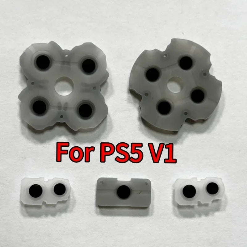 10Sets/Lot Replacement Adhesive Keypad Rubber for PS3 Game Pad for Ps5 V1 V2 V3 Controller Silicone Conductive Rubbers Repair Game console repair parts