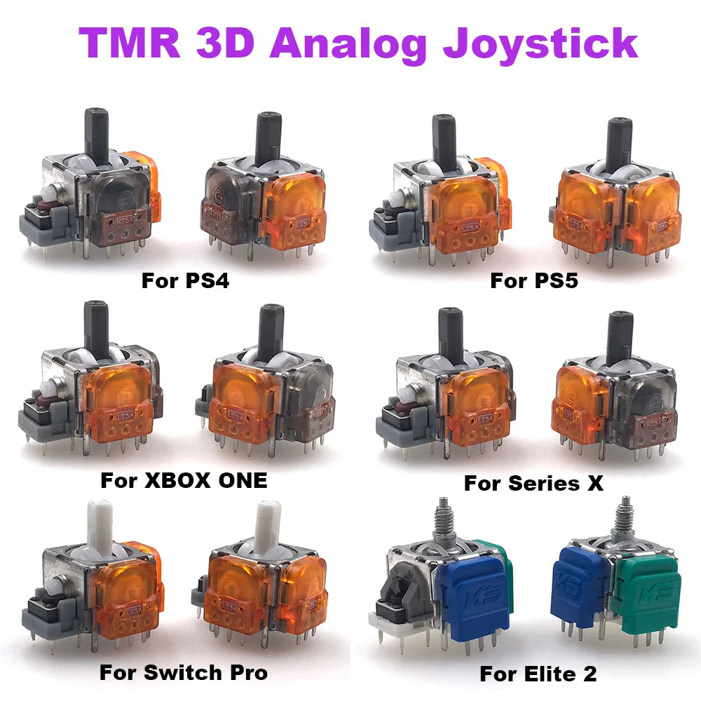 2-10pcs Replacement TMR Effect Joystick 3D Analog Stick For DualSense PS5 PS4 Controller for Xbox Series X/S Repair Parts Game console repair parts
