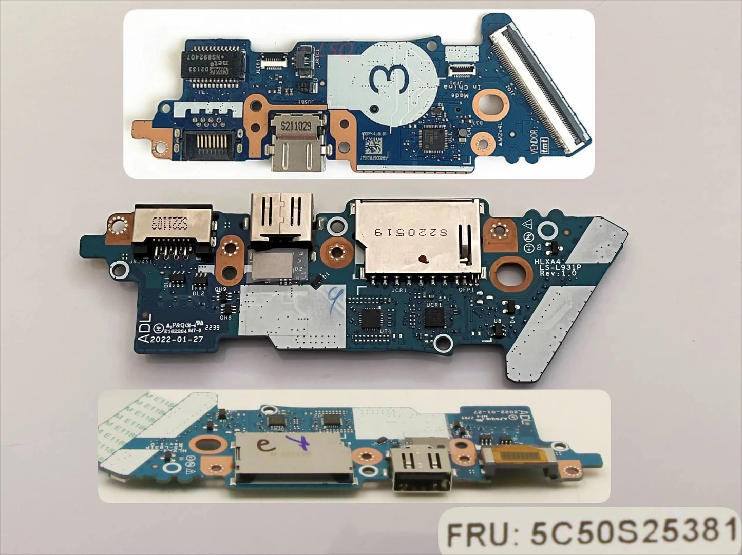 IO/USB board For ThinkBook 14 15 G2 G3 G4 ITL/ARE/ACL/ABA FLV34/35 LS-K051P LS-L931P LS-K056P LS-L932P 5C50S25151 5C50S25383