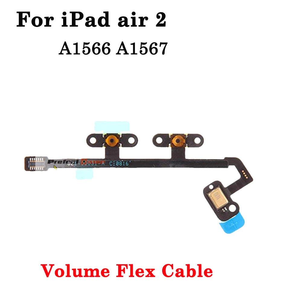 Power On Off Volume Up Down Switch Side Button Key Ribbon Flex Cable For iPad 5 6 7 8 9 Air 1 2 A1474 A1475 A1476 A1566 A1567 iPad tablet repair parts