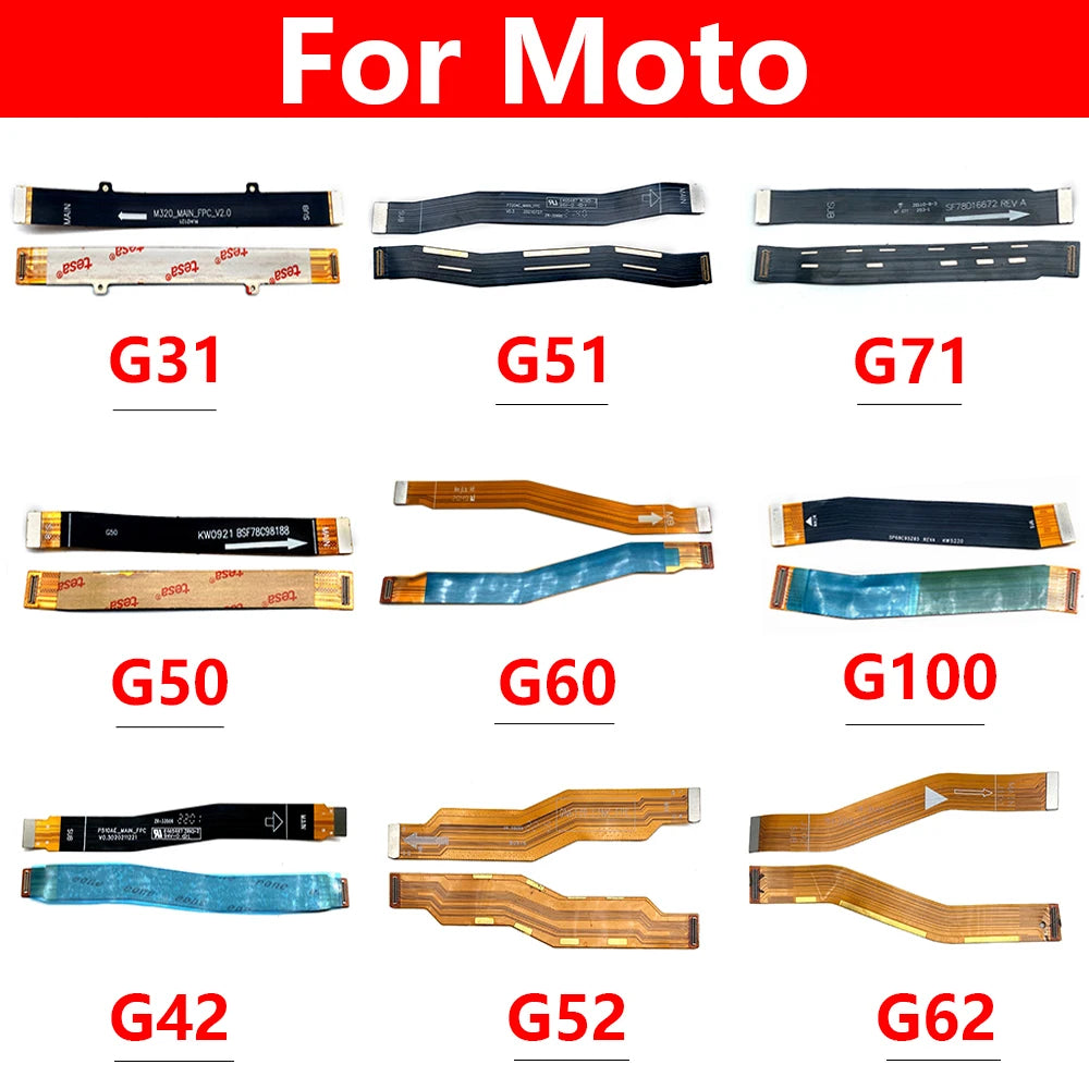 Mainboard Main Board Motherboard Connector Flex Cable For Moto G31 G41 G51 G71 G50 G60 G60s G100 G200 G32 G52 G62 G82 G53 G53 5G Motorola phone repair parts