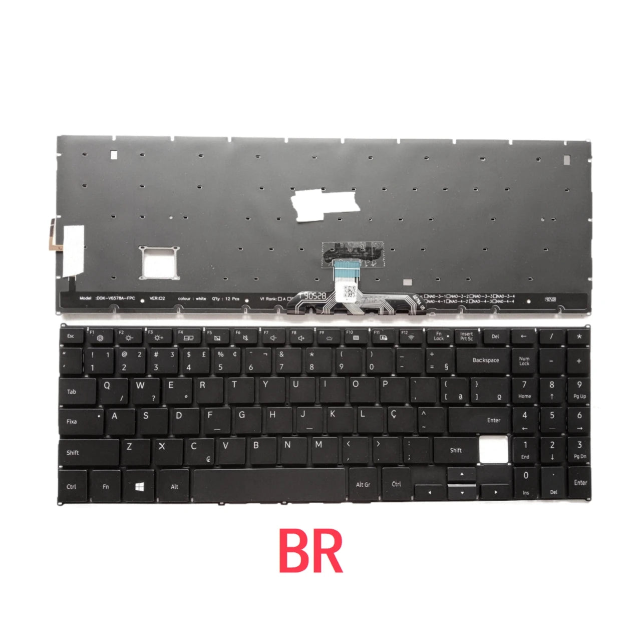 New US Brazil Laptop Backlit Keyboard For Samsung NP760XBE NT760XBE NT760XBV NP750XBE 750XBV Notebook PC Replacement SAMSUNG laptop repair parts