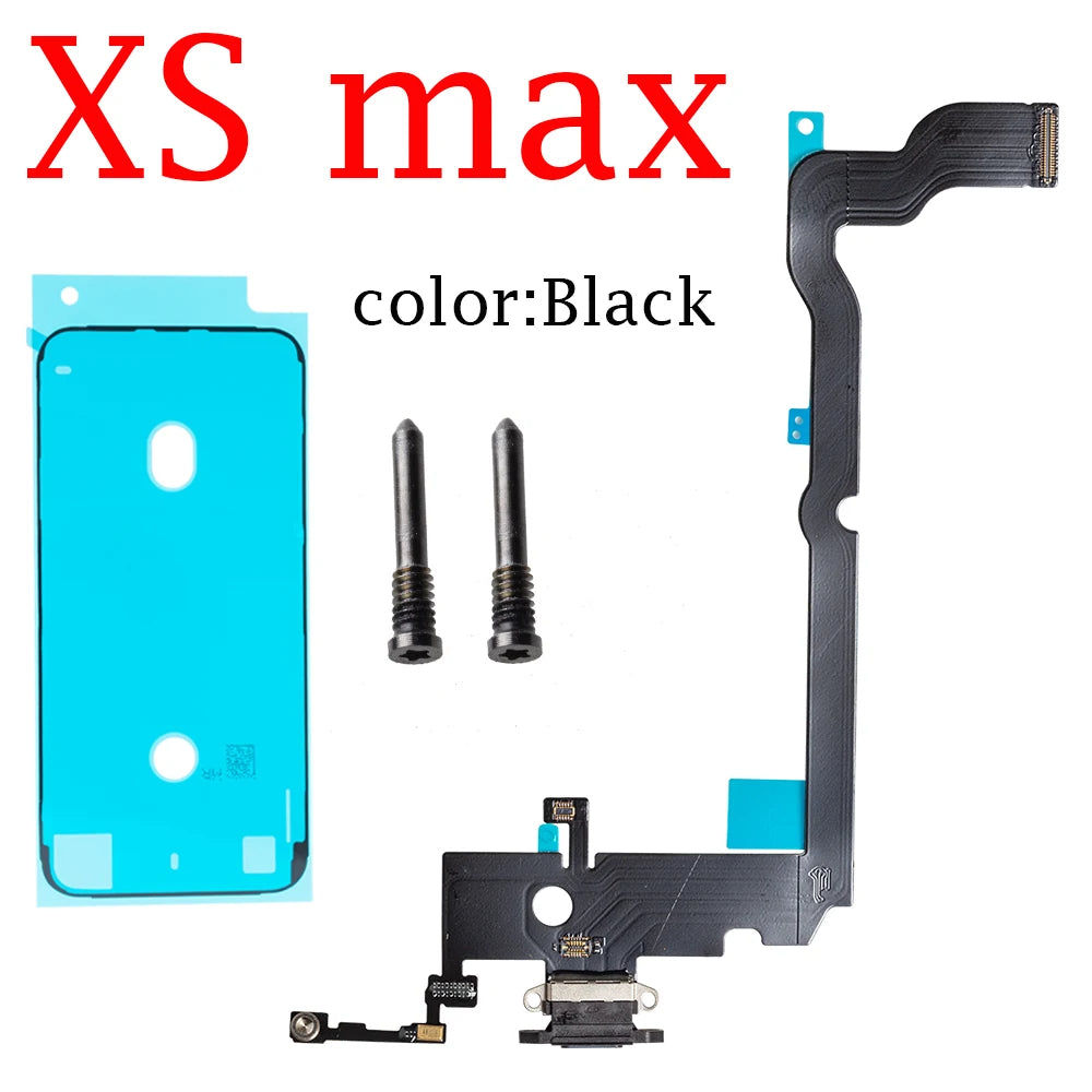 For iPhone 7G 7  8G 8 Plus X Charging Port Dock Connector Headphone Audio Jack+ Microphone  Flex Cable Replacement iPhone phone repair parts