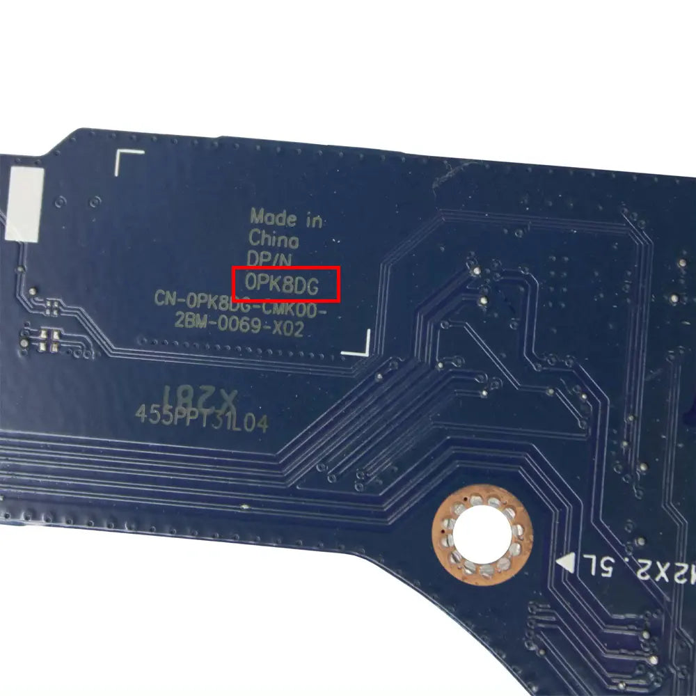 OEM For Dell Latitude 7640 Laptop Fingerprint Reader Audio USB Jack Switch Power Button Board Repairing 0XFYFJ 0PK8DG LS-M597P Dell laptop repair parts