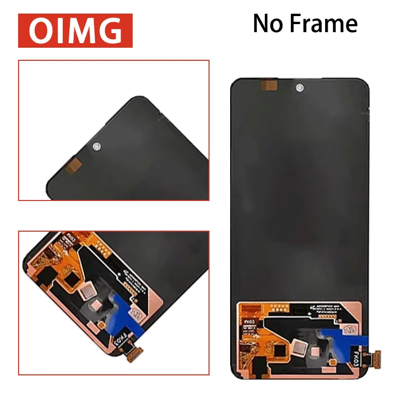 6.67"AMOLED For Oppo Reno12 F Reno 12F 4G/5G LCD Display Touch Screen Digitizer CPH2687 CPH2637 Display Replacement Oppo phone repair parts Realme phone repair parts