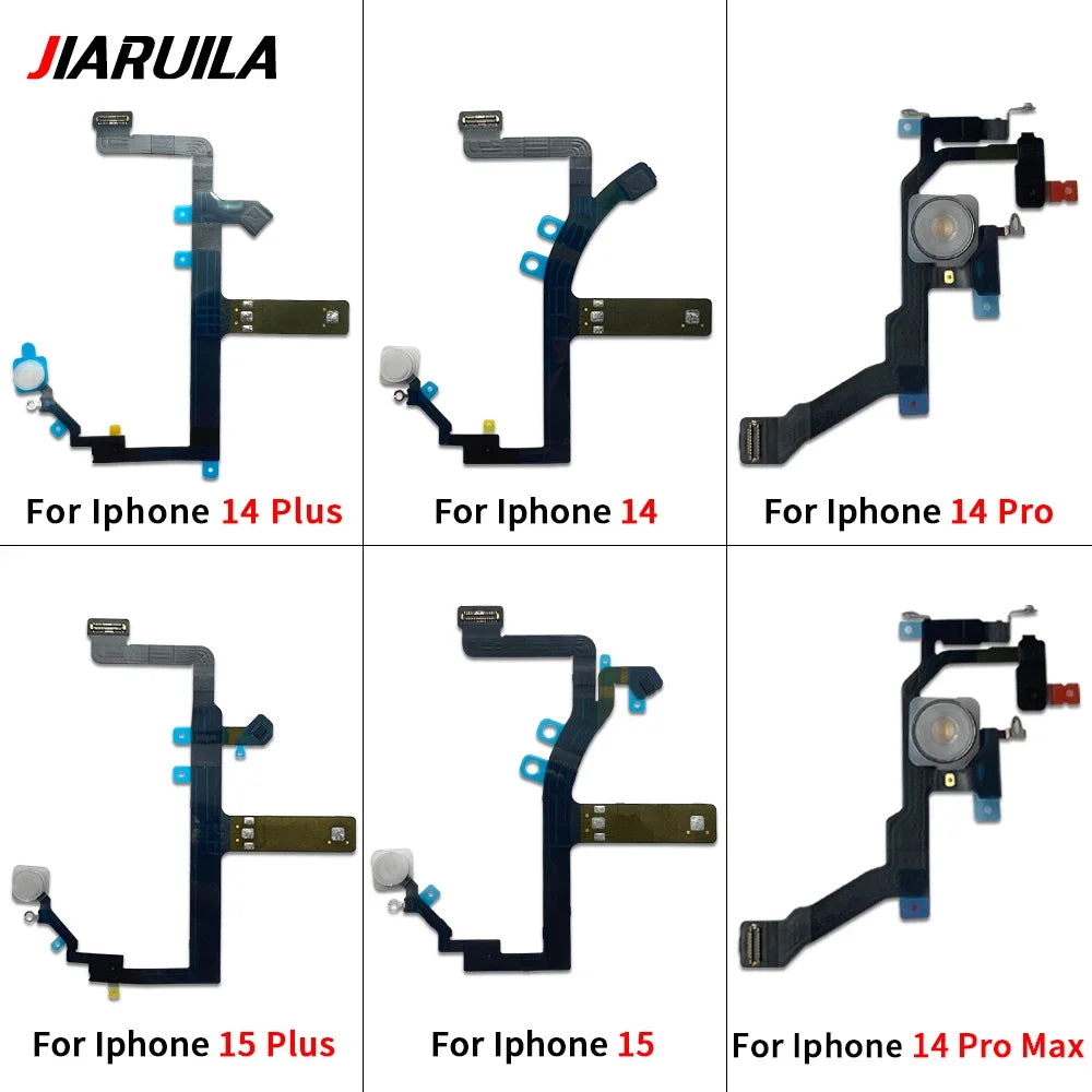 New LED Flash Flex Cable For iPhone 12 13 14 15 16 Pro Max Plus Mini Light Sensor Proximity Flex Cable Flash Light Flex Cable iPhone phone repair parts