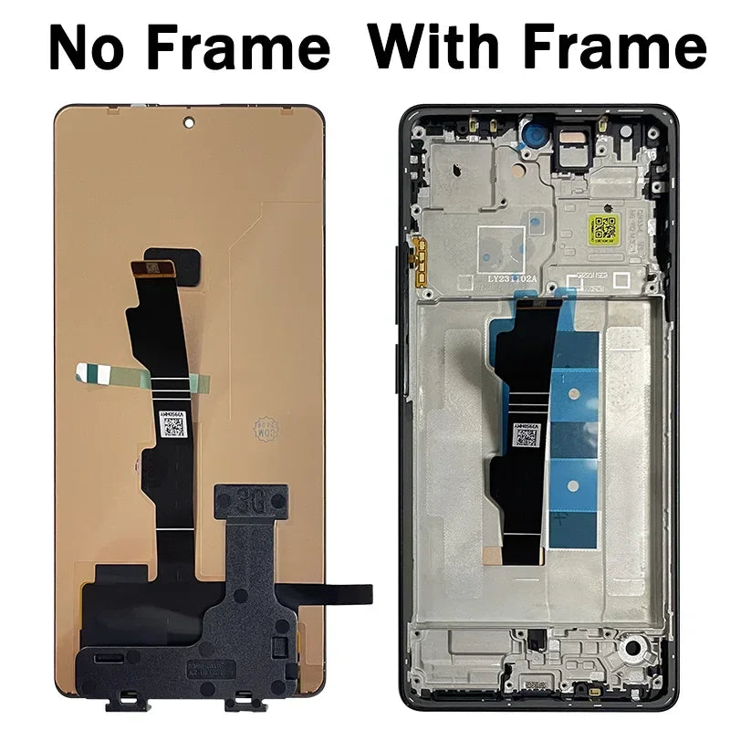 6.67"AMOLED for Xiaomi Redmi Note 13 Pro 4G 23117RA68G 2312FPCA6G Lcd Display Digital Touch Screen with Frame Assembly Xiaomi phone repair parts